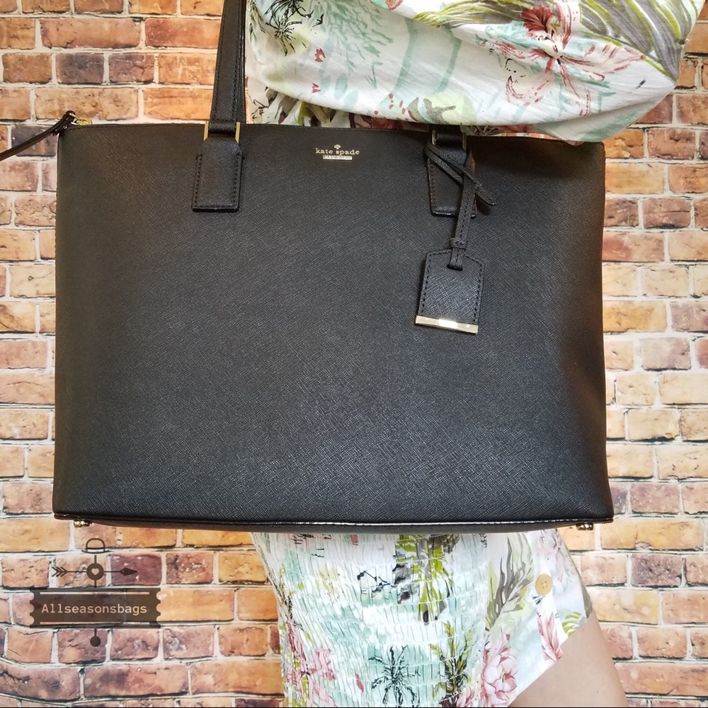 Kate spade cameron street lucie black zip tote - Picture 2 of 8